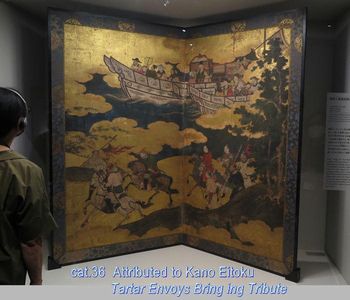 cat.36 伝 狩野永徳《韃靼人朝貢図屛風》